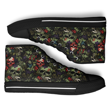 Chokefish™ Urban Peak Retro High Tops-Skulls-025B